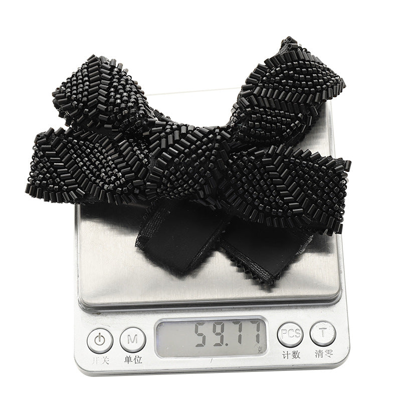 Wholesale women's Spring and summer handmade pearl top clip beaded ponytail clip